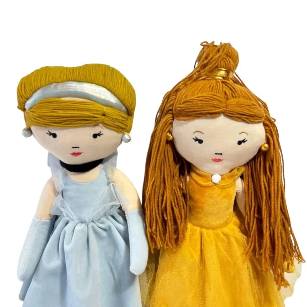Princess Belle And Cinderella Dolls-The Disney‎ Collection by Pillowfort (NWT)